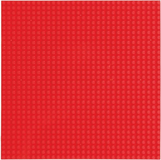 Strictly BRIKS LBP32RD Bouwplaat 32x32 Rood van Strict