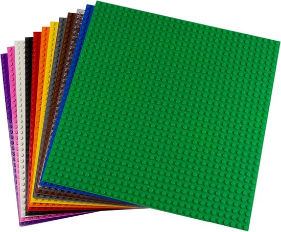 Strictly BRIKS LBPM3212R12 Bouwplaat 32x32 twaalf Kleuren van Strict