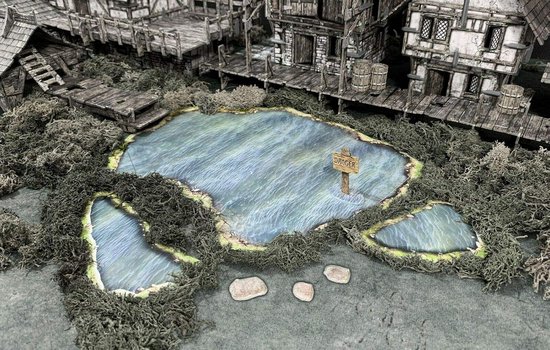 Tafelblad Scenery Set: Meren en Moerassen voor Tafelspellen van Merkloos