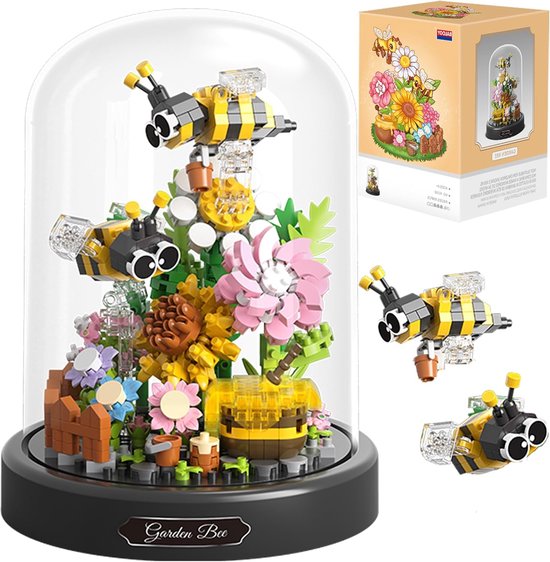 Taishengda - Mini Kunstbloemen Boeket - Bloemenboeket in Stolp - Bouwsets Volwassenen - Botanical Flowers Collection - Botanical Bloemen - Bouwsets - Niet geschikt voor LEGO Fisher-Price - Bij - Decoratie voor Huis, Cadeau, Kerst, Oudjaar, Nieuwjaar van Merkloos