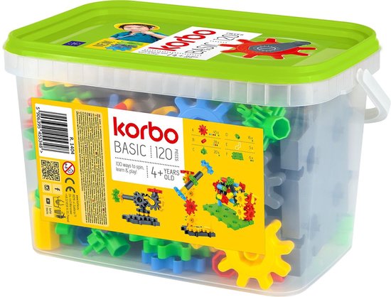 Tandwielen kleurrijk 120-delig - Korbo van T