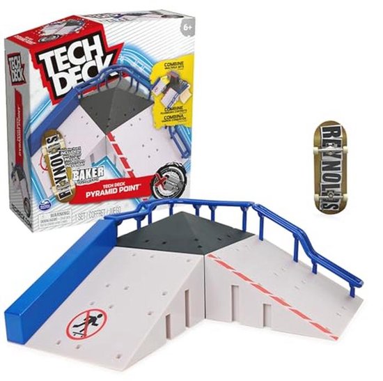 Tech Deck X-Connect Park Creator - Pyramid Point - aanpasbare en opbouwbare schansset met uniek fingerboard van Merkloos