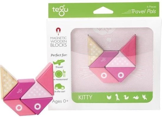 TEGU houten magneten blokjes. van T