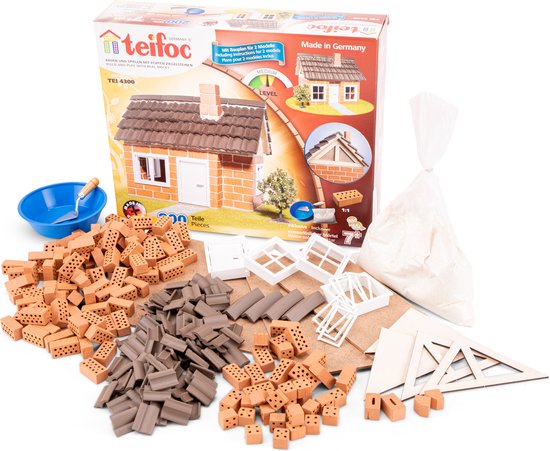 Teifoc® Bouwdoos - Huis met Stenen Dakpannen van Teifoc