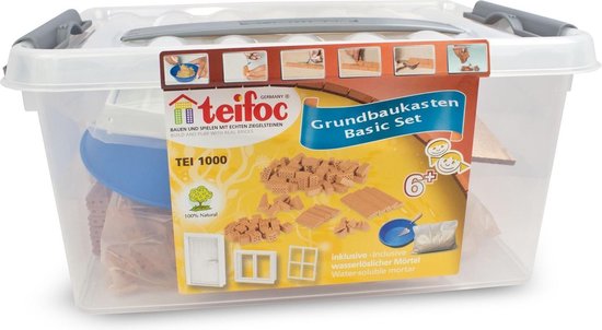 Teifoc® Constructiespeelgoed Basis Set - Meer dan 100 onderdelen van Teifoc