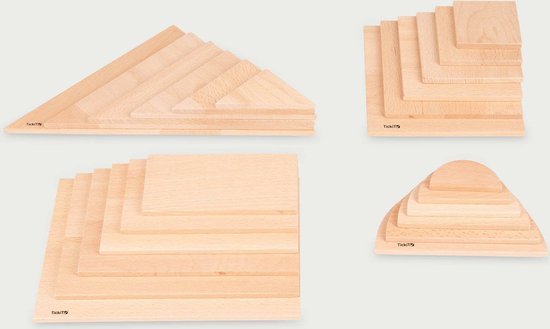 TickiT Natural Architect Panels Set van Tickit