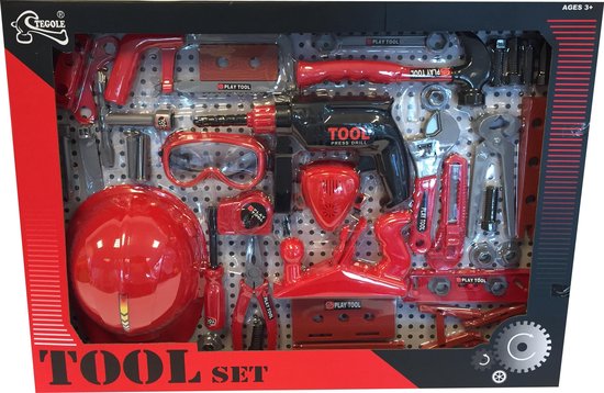 ToySets and Figures Braet Toolset with Helm , Glasses and Drill van T