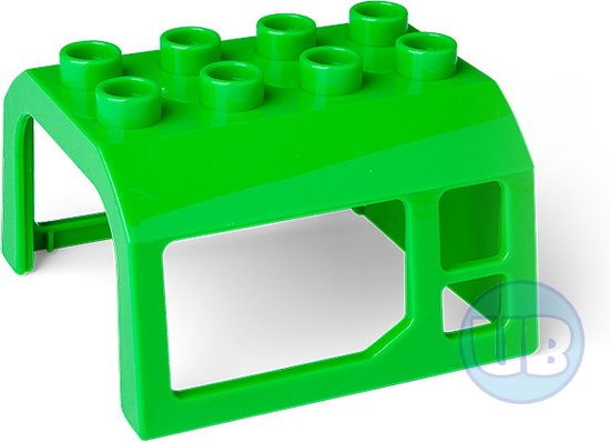 Trein cabine dak groen van T