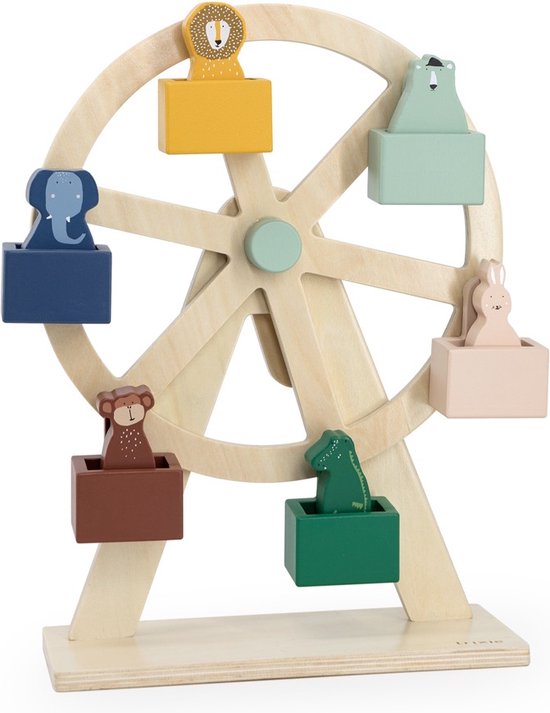 Trixie Houten Reuzenrad - Educatief Speelgoed - Houten Speelgoed - Pretend play - Voor Peuters & Kleuters van Trixie