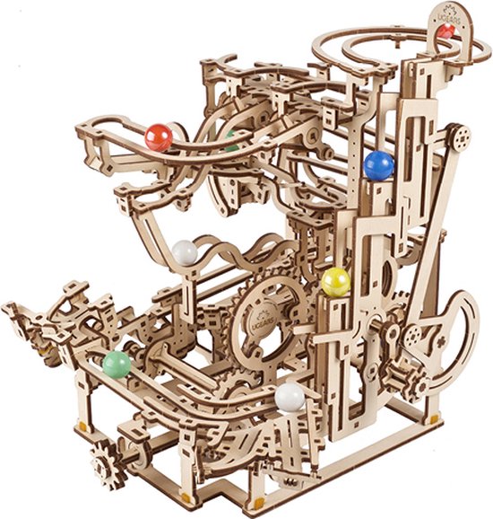 Ugears Knikkerbaan #3 Tiered Hoist van Ugears
