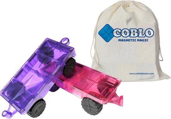 Uitbreidingsset - 2 Auto onderstellen Pastel - Magnetisch speelgoed - Auto Speelgoed - STEM speelgoed - Cadeau kind - Speelgoed 3 jaar t/m 12 jaar van GraviTrax
