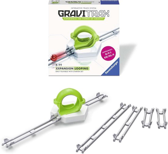 Uitbreidingsset Knikkerbaan met Loopings voor Constructie- en Speelplezier van Merkloos