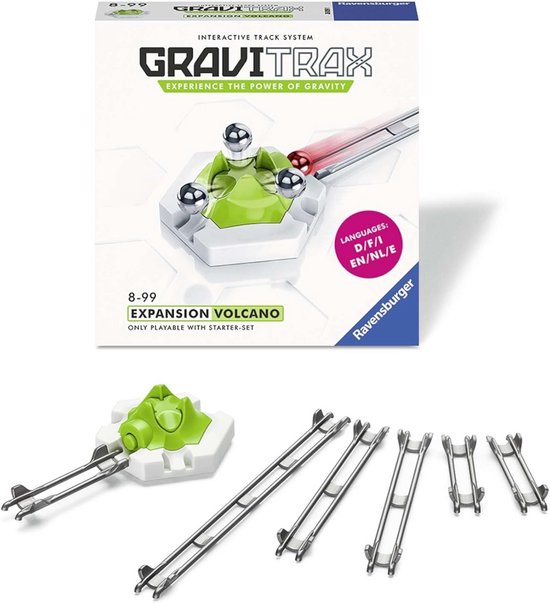 Uitbreidingsset voor Knikkerbaansysteem met Vulkaan Effect van Merkloos