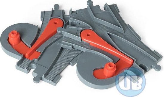 Uniblocks Trein Rails Accessoires Set- wissels 2 stuks van Uniblocks