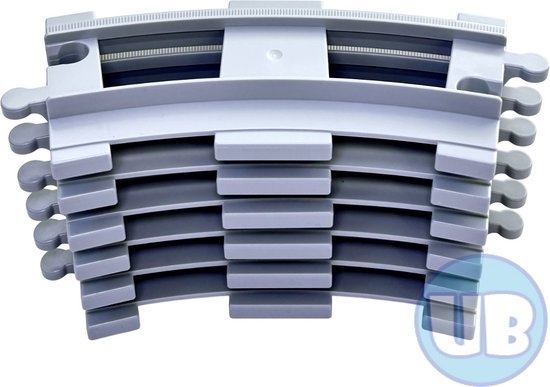 Uniblocks Treinrails Bocht - lichtgrijs – 12 stuks van Uniblocks