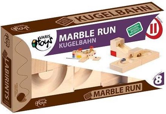 Varis Toys - Knikkerbaan - Extra Set - 8 delig van Varis Toys