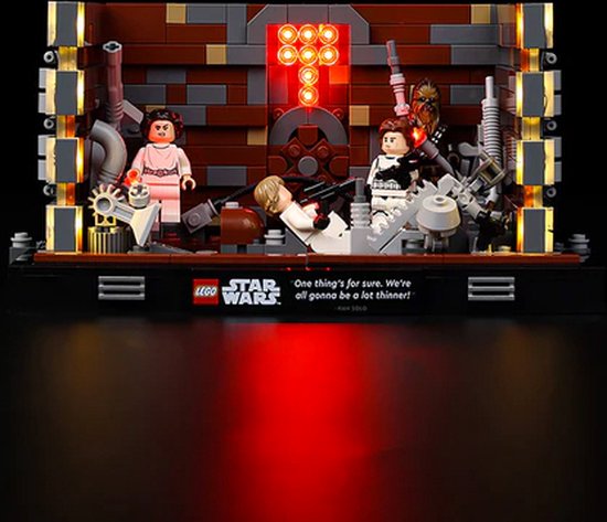 Verlichtingsset geschikt voor LEGO 75339 Death Star Trash Compactor Diorama van VER