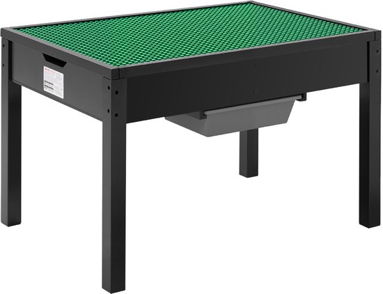 VEVOR Kindertafel Activiteitentafel Speeltafel Bouwsteentafel Houten 81x55,3x50,2cm van VEVOR