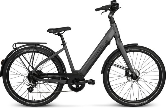 Villette Extreme RM, city-ebike 13Ah 8sp 27.5 inch Dark Grey van Villette