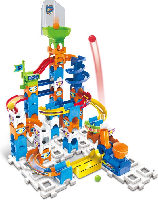 VTech Marble Rush Adventure Set S100 - Speelgoed Knikkerbaan - Educatief - 61 Onderdelen - Inclusief 5 Knikkers - Cadeau - Vanaf 4 Jaar van VTech