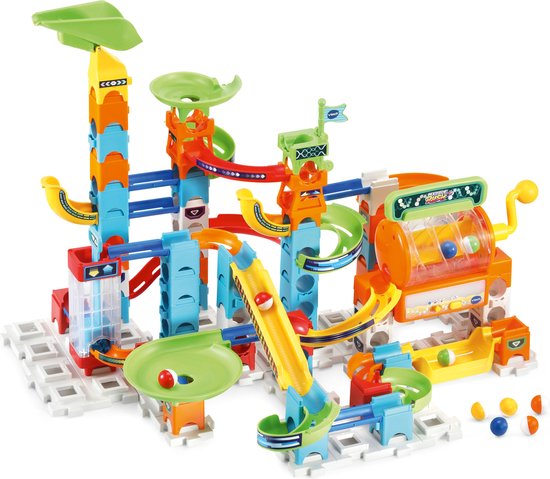 VTech Marble Rush Super Action Set Electronic L100E Knikkerbaan - Educatief - 102 Onderdelen - met Licht- en Geluidseffecten - Cadeau - Speelgoed 4 tot 12 Jaar van Merkloos