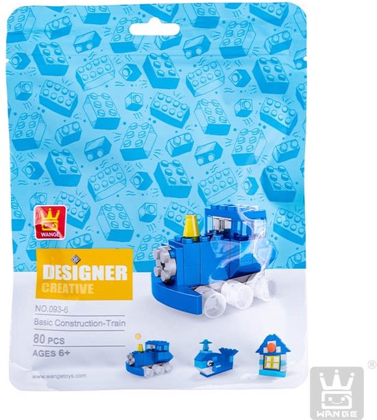 Wange Designer Creative 093-6 - Basis Constructie Trein - Dolfijn - Huisje van WANGE