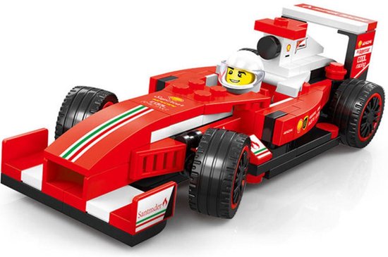 Wange Formula Supercar - 143 Onderdelen - Compatibel met grote merken - Bouwset - Bouwdoos van WANGE