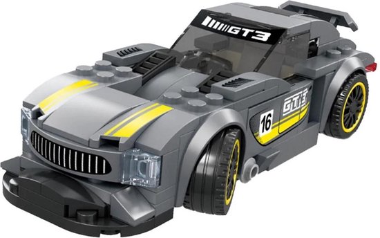 Wange Supercar GT3 - 174 Onderdelen - Compatibel met grote merken - Bouwset - Bouwdoos van WANGE