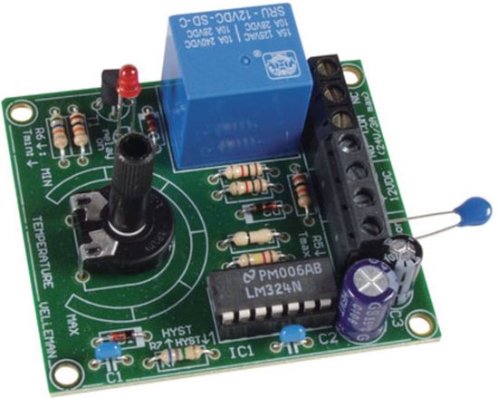 Whadda Thermostaatmodule 5 - 30°c Led 54 X 62 X 28 Mm Groen van Whadda