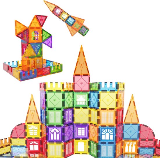 White-Label® Magnetische Knikkerbaan - Kinderspeelgoed 1 Jaar - Magnetic Tiles - Bouwspeelgoed van White-Label