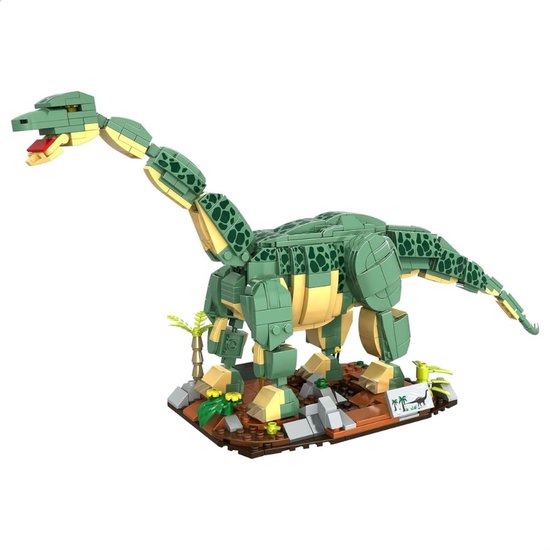 Woma - Jurassic Brontosaurus Dino | Dinosaurus dieren bouwset | Ideas expert modelbouw | Predators World | Compatibel met lego mould king sluban mega | Classic Icons Creator speelgoed technisch bouwpakket voor kinderen en volwassenen | 589 bouwstenen van WOMA