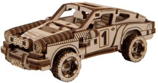 Wooden City Modelbouwset Racecar Superfast - 9,7 cm, hout van Wooden City