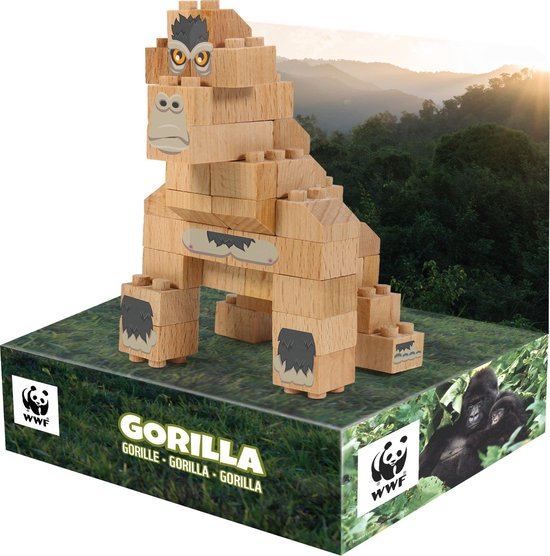 WWF Constructiespeelgoed Gorilla van Biobuddi.