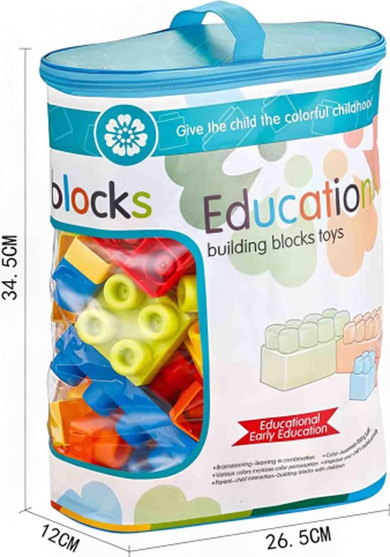 ZACHTE BOUWBLOKKEN SOFT GLUE, 96 STUKS van Clementoni