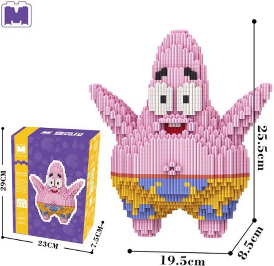 Zeester - 25 cm - bouwset - Building blocks - Nanoblocks - miniblocks van $