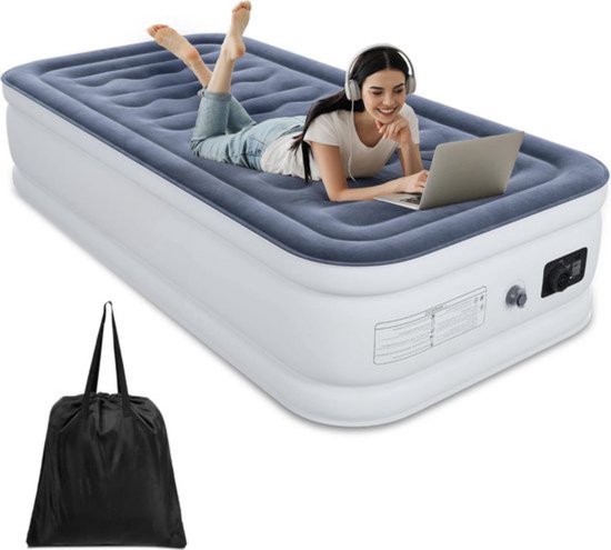 Zelfopblazend Luchtbed - Elektrische Pomp - Compact en Gebruiksvriendelijk van Adventure Goods