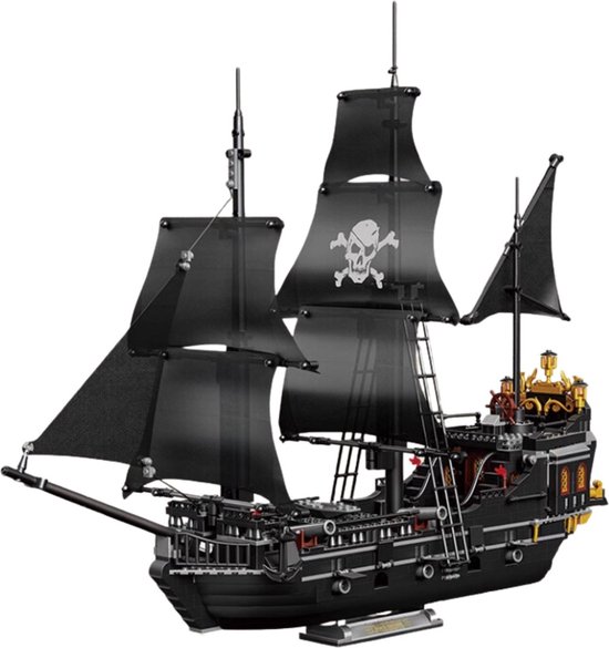Zhe Gao - Piratenschip Black Pearl Pirate | Pirates of the Caribbean Adventure | Classic Creator STEM piraten boot speelgoed expert technisch bouwpakket voor kinderen en volwassenen | 1424 bouwstenen (niet compatibel met Mould King of Lego stenen) van Zhe Gao