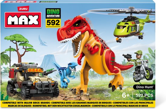 ZURU - MAX - Dino Adventure - Dino Hunt (592 stukken) van Zuru.