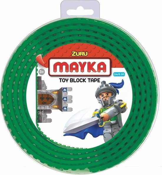 Zuru-Mayka Block Tape 2 Noppen 2m Groen van Mayka